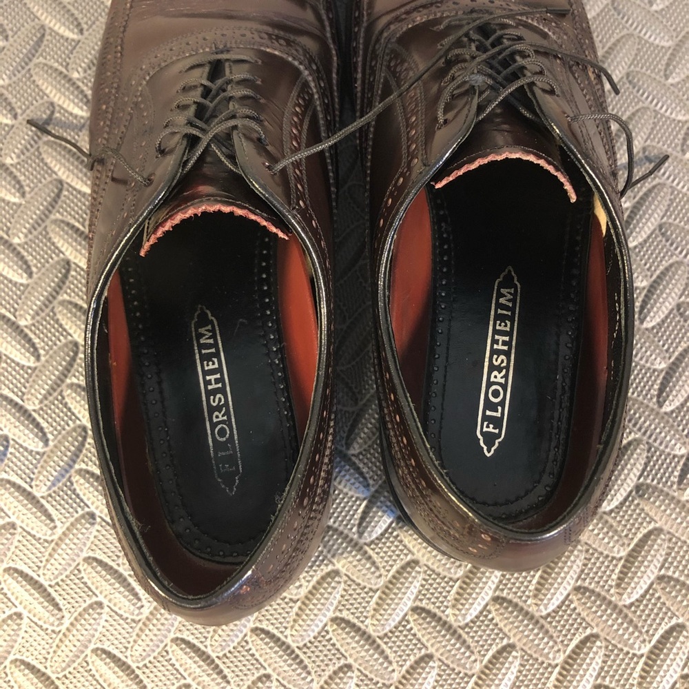 Florsheim Mens Lexington Oxford Wingtip Dress Shoe - Picture 7 of 8